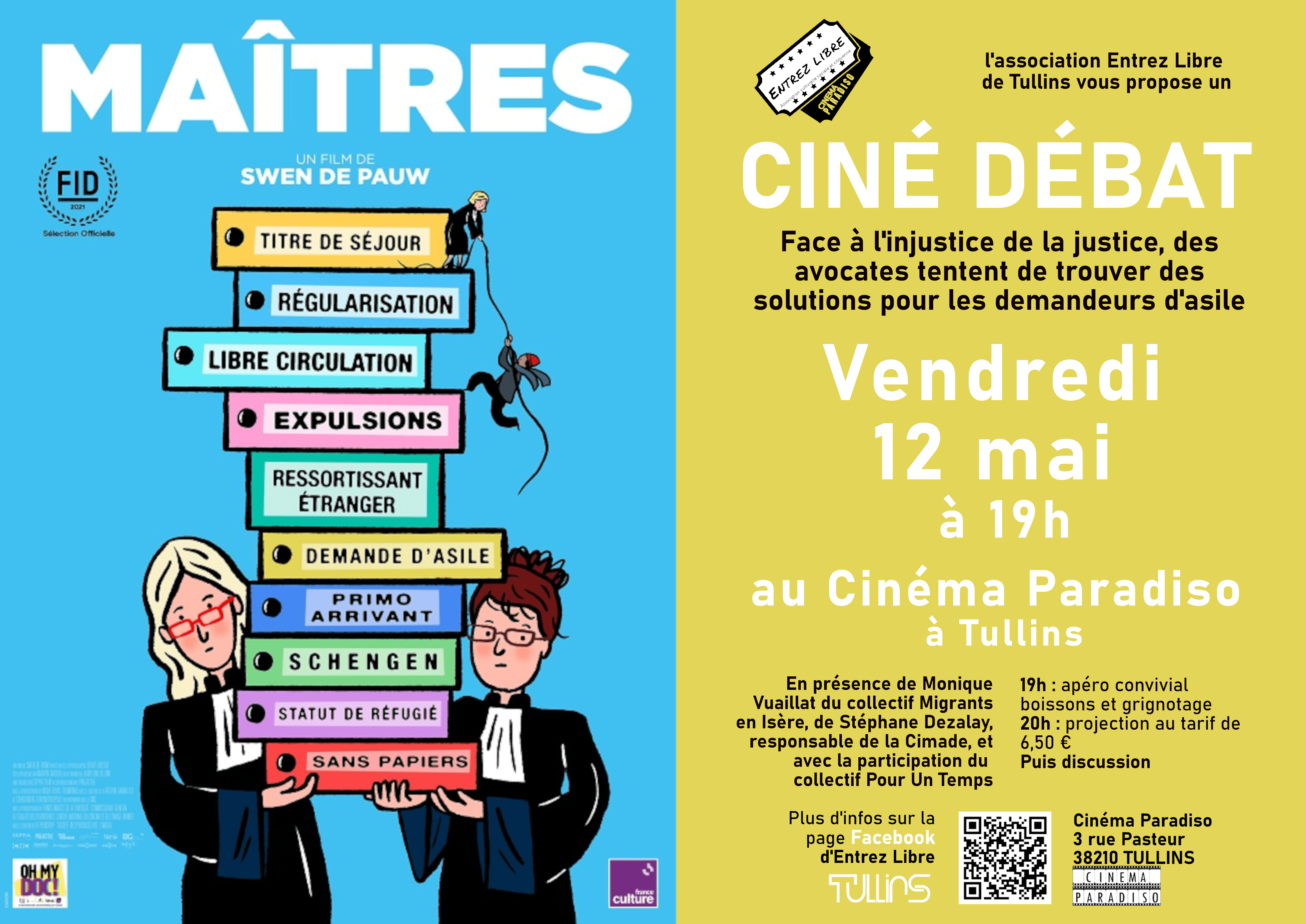 12/05/23 – Projection du film Maitres