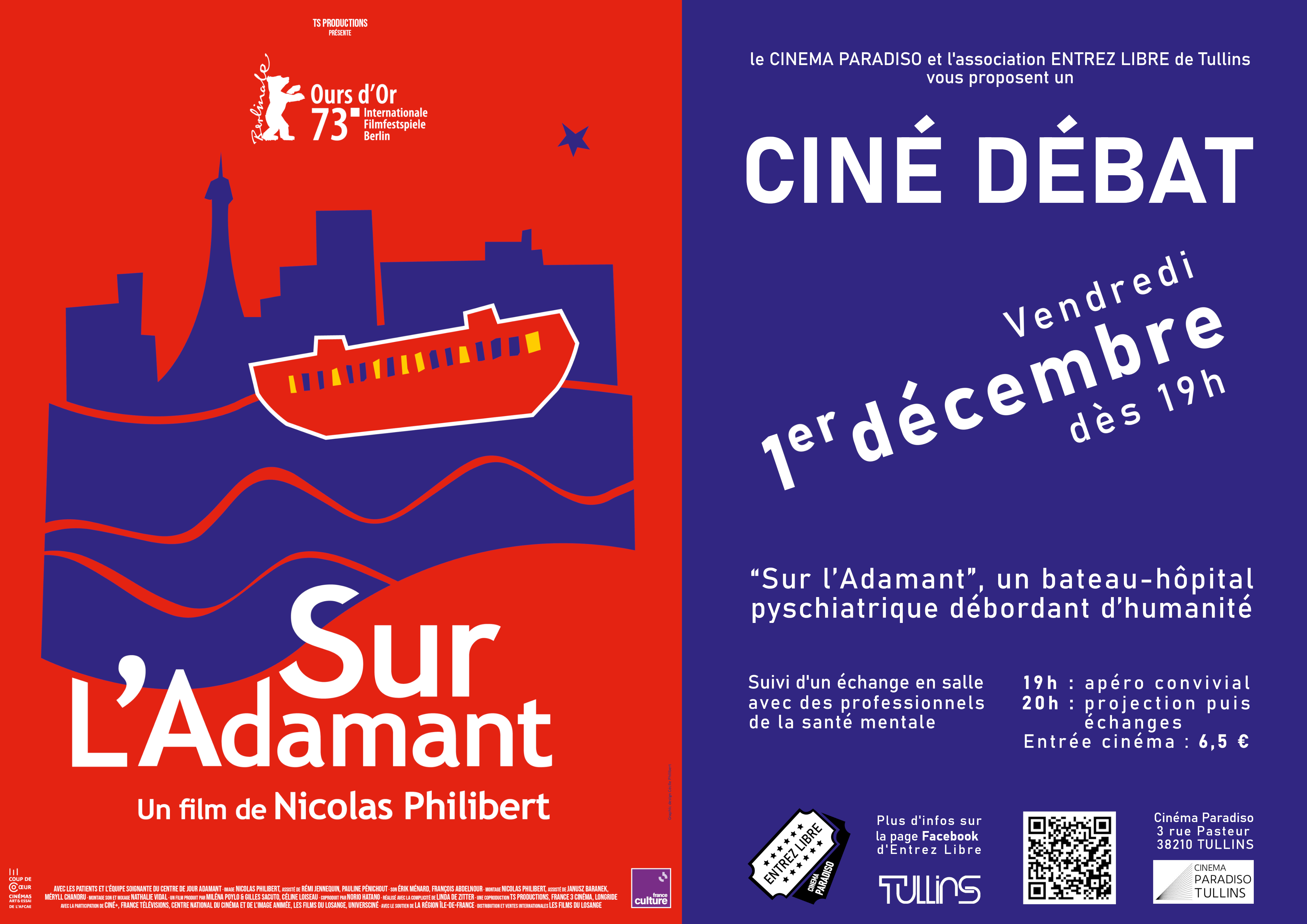 01/12/23 – Projection du film Sur l’Adamant